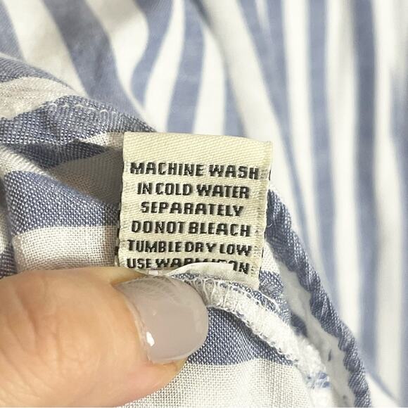 Sim & Sam Mini Summer Dress Blue and White Stripes Women’s size S\ - Picture 12 of 12